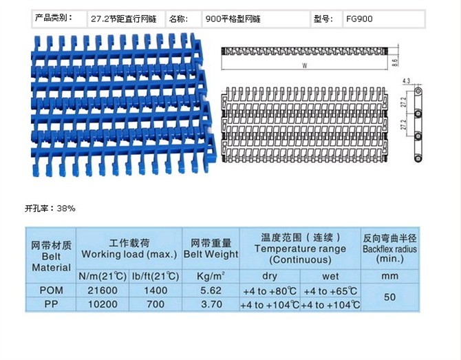 5935平板型网带  